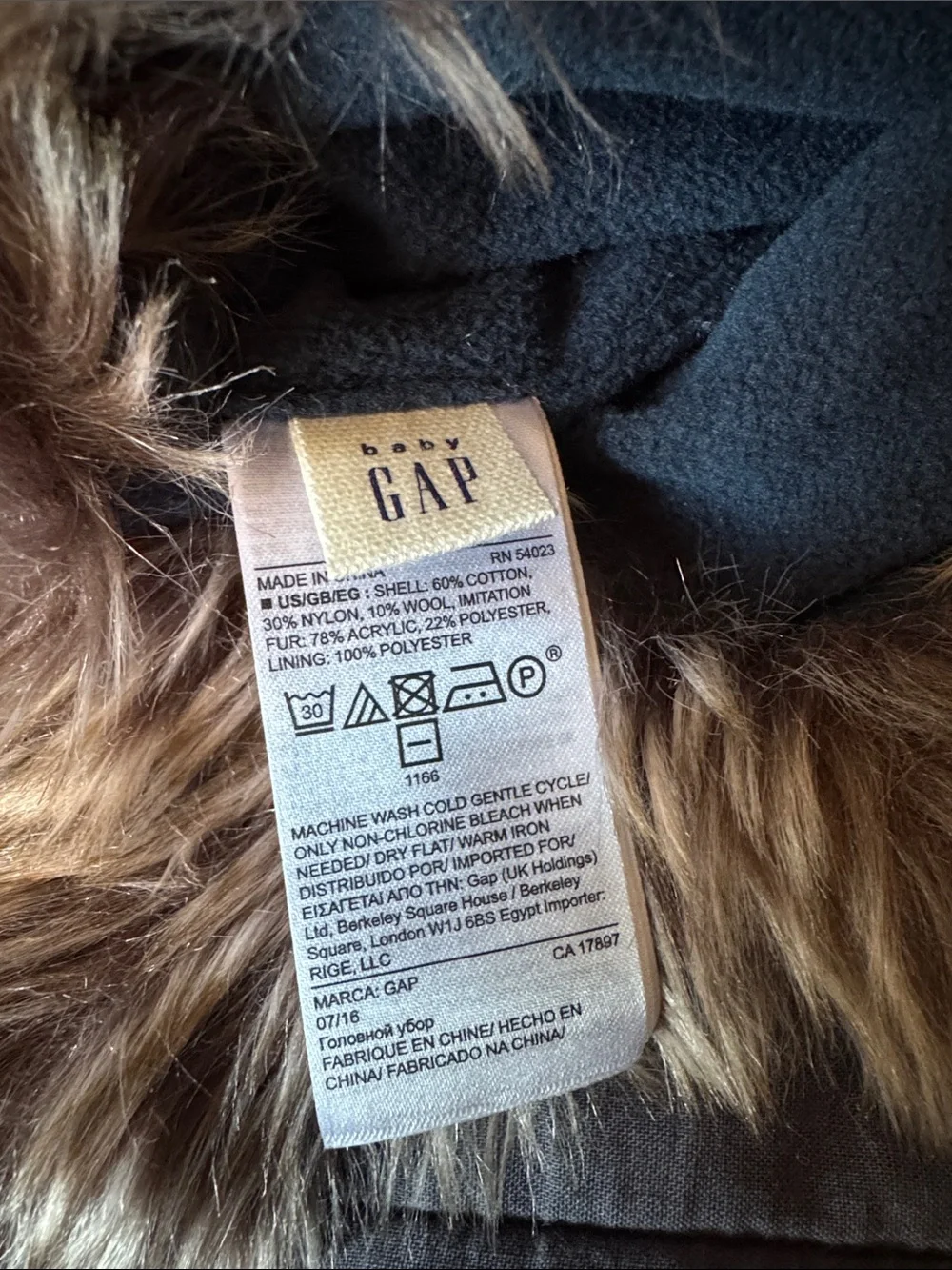 Nostalgic Stripes Faux Fur Trapper Hat